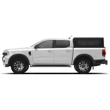 Hardtop Contour noir lisse avec fenêtre latérale Ford Ranger 2023+ Alu-Cab
